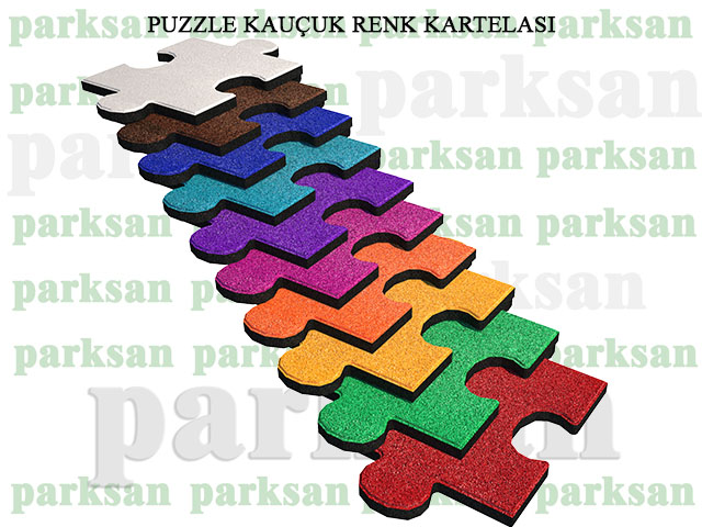 61202 - EPDM YÜZEYLİ KAUÇUK KARO PUZZLE RENK KARTELASI