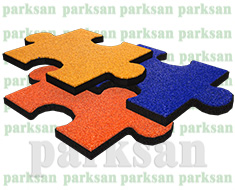 61202-04 Epdm Yüzeyli Kauçuk Karo Zemin Kaplama Puzzle Modeli