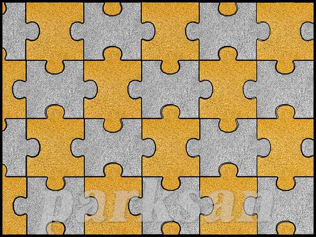 61006 - 01 Kauçuk Karo Puzzle Modeli Özel Renkler